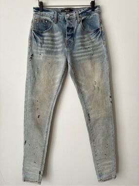AMIRI Pants Men's 30 Light Blue Washed Slim Jeans NWT